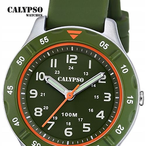 Zegarek dziecięcy Calypso młodzieżowy gumowy zielony Calypso Junior na Arena.pl