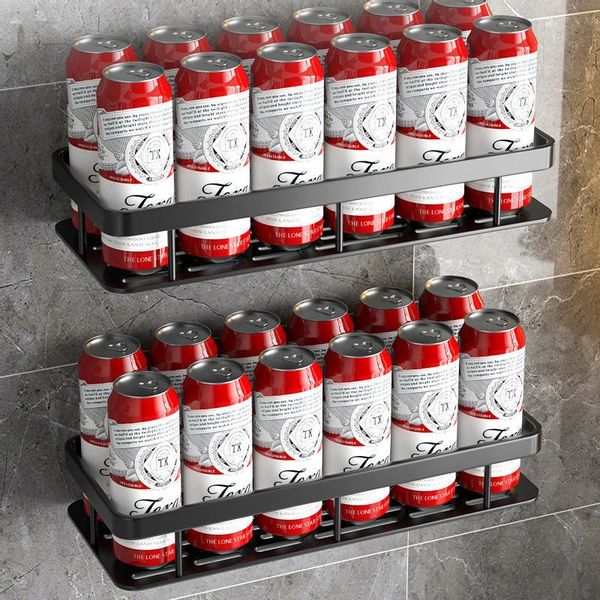 PÓŁKA Metalowa PRYSZNICOWA Czarna LOFT Podwójna 2x zdjęcie 5