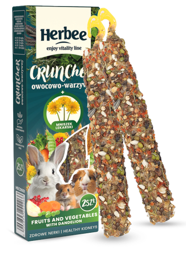 Przysmak dla gryzoni i królików 115g owocowo warzywny z mniszkiem lekarskim na Arena.pl