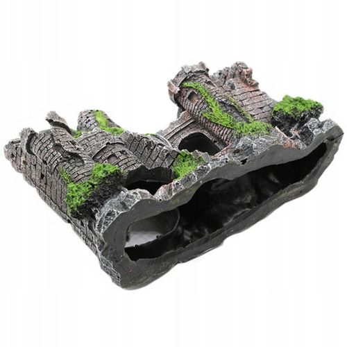 Zamek do akwarium co2 ozdoba statek wrak 17cm na Arena.pl