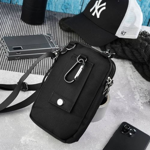 męska saszetka na ramie z cordury czarna  sp-03-bl na Arena.pl