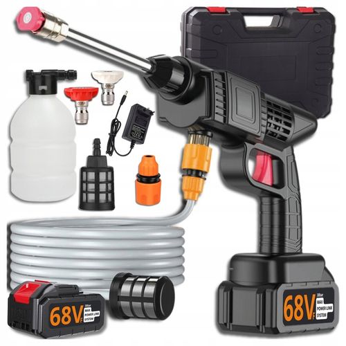 AKUMULATOROWA MYJKA CIŚNIENIOWA DO OGRODU, OKIEN I KOSTKI, ZESTAW na Arena.pl
