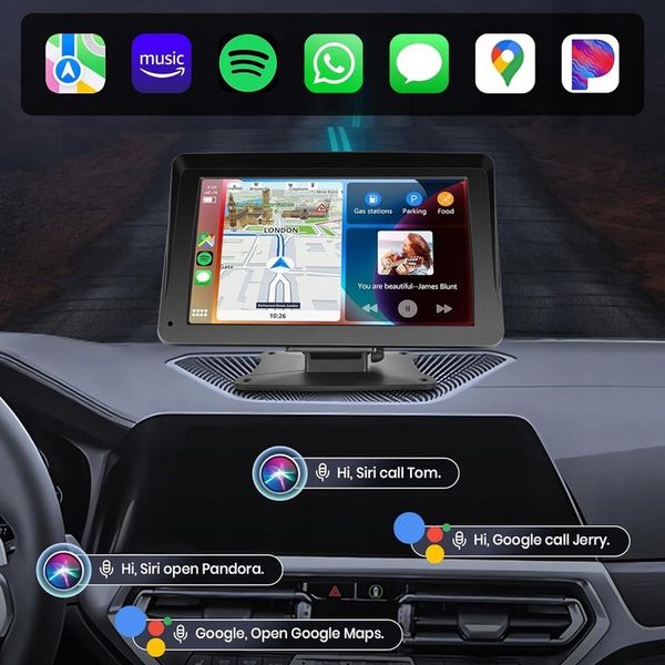 Radio stacja multimedialna do samochodu AUX Apple Carplay Android Auto 7" zdjęcie 9