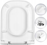 Deska sedesowa do Roca Gap wolnoopadająca wypinana antybakteryjna klozetowa