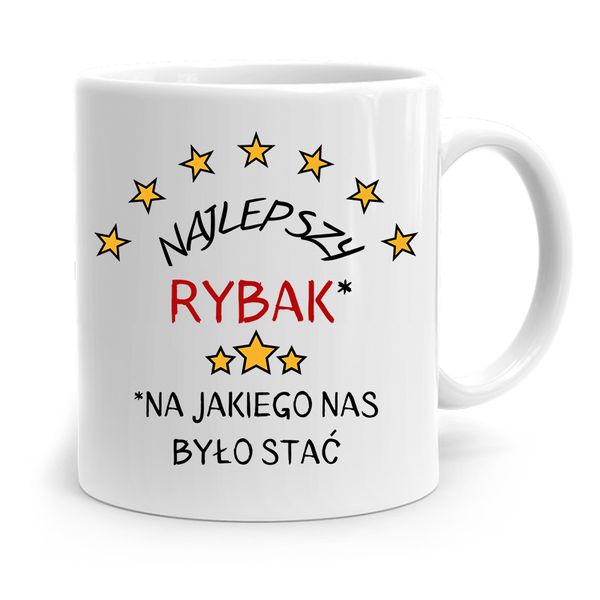 Kubek Prezent Wędkarza Rybaka Najlepszy Rybak Z Nadrukiem Ze Zdjęciem zdjęcie 1