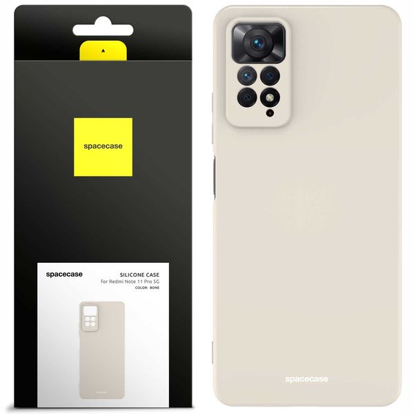 Spacecase Silicone Case Redmi Note 11 Pro 5G Bone zdjęcie 1