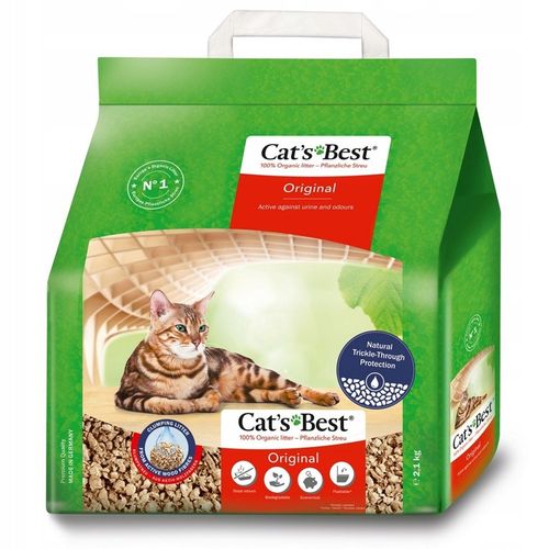 Cat's Best Original 40L (30+5+5) Żwirek Drewniany Dla Kota Zbrylający 17,2k na Arena.pl