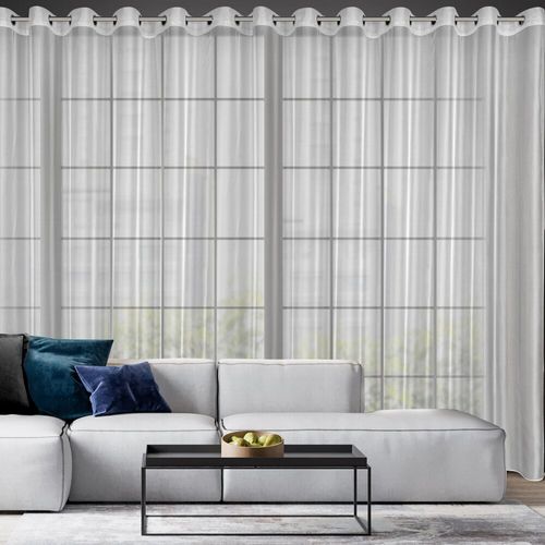 Firana gotowa na przelotkach ANABEL 300x260 biała z połyskiem na Arena.pl