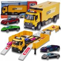 KONTENEROWIEC TIR Z ROZKŁADANĄ NACZEPĄ ZESTAW RESORAKI PARKING BATERIE