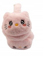 Mięciutkie pluszowe nauszniki Kotek jasny różowy MF37335