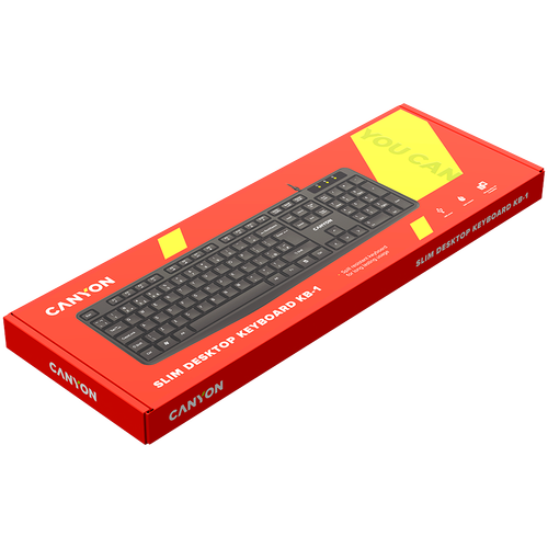 canyon keyboard kb-1 en/es wired black na Arena.pl