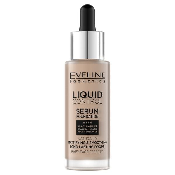 EVELINE COSMETICS LIQUID CONTROL HD PODKŁAD LIGHT ROSE 025 zdjęcie 2