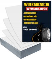 Ulotki A5 100 szt WYMIANA OPON firmowe reklamowe + PROJEKT GRATIS