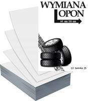 Ulotki A4 100 szt reklamowe firmowe dużo wzorów gotowy projekt WYMIANA OPON