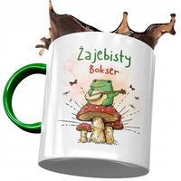 Kubek Zielony Dla Boksera Żajebisty Bokser Z Nadrukiem Ze Zdjęciem