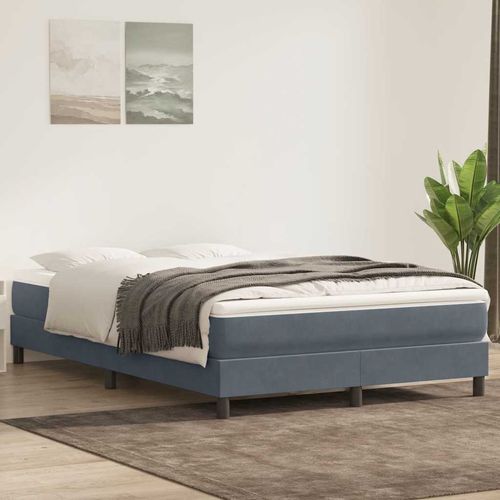 Łóżko typu Box Spring bez materaca Ciemnoszary 140x210 cm na Arena.pl