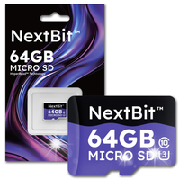 Karta pamięci MicroSD 64GB NextBit do smartfonów aparatów tabletów kamer