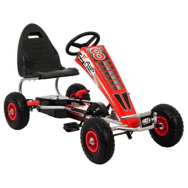 GOKART AUTO NA PEDAŁY ENERO 14 CZERWONY zdjęcie 2
