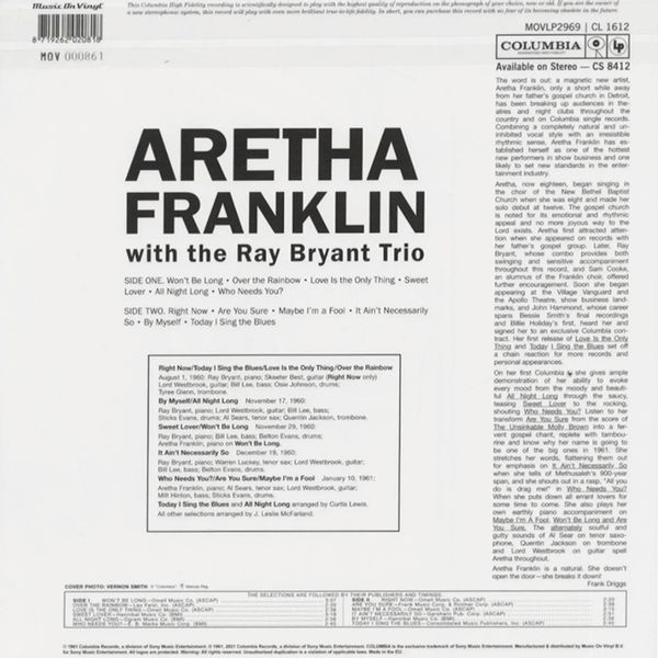 Aretha Franklin The Ray Bryant Limited Edition Red zdjęcie 3