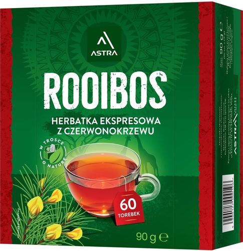 Astra Rooibos 60 torebek herbata ekspresowa czerwonokrzew na Arena.pl