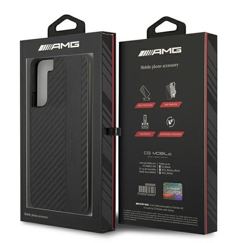 AMG AMHCS22MBLSCA S22+ S906 czarny/black hardcase Carbon Stripe&Embossed na Arena.pl