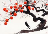 Plakat 29,7x21cm Kruk przy Drzewie