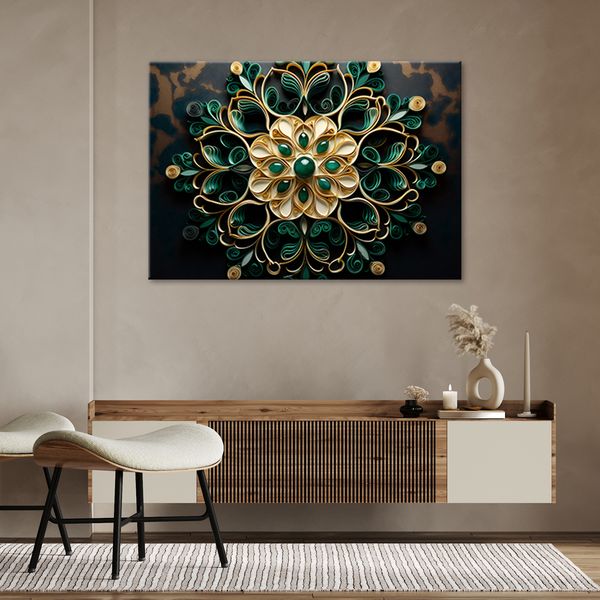 Obraz AI - Abstrakcja diament 100x70 zdjęcie 1