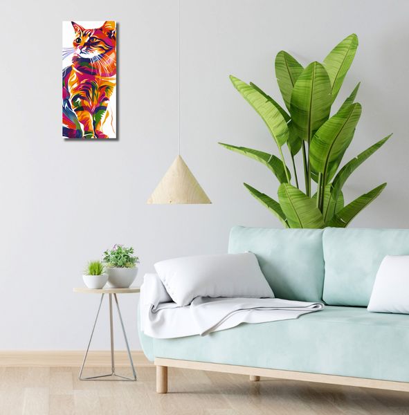 Obraz 20x50cm Nasycony Kot zdjęcie 2