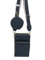 Victoria J. - torebka rowerówka portfel portfelik pasek BOHO czarny HD470