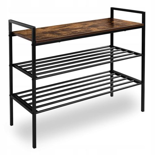 ORGANIZER STOJAK NA BUTY SZAFKA PÓŁKA REGAŁ RUSTYKALNY DO PRZEDPOKOJU na Arena.pl