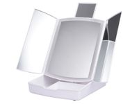 LUSTERKO Z PÓŁECZKĄ LED BATERIE USB ROZKŁADANE SZUFLADKA