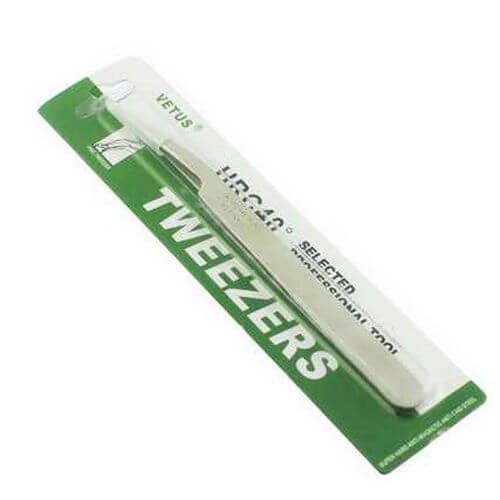 Pęseta do rzęs prosta stalowa zdjęcie 1