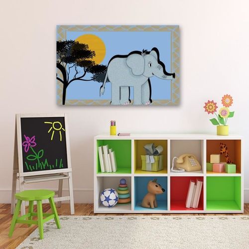 Obraz na płótnie - Canvas, Afrykański słoń 50x40 na Arena.pl