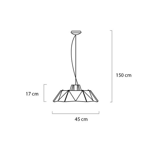 Lampa wisząca origami 45 na Arena.pl