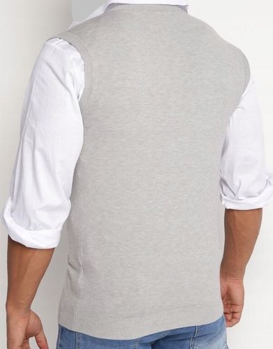 Bezrękawnik pulower sweter męski kamizelka bez rękawów S szary na Arena.pl