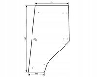 szyba drzwi ciągnika URSUS 1634 kabina Kunów 1997r