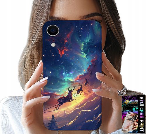 ETUI DO IPHONE XR - RENIFEREK SŁODKI RENIFER ŚWIĄTECZNY WZÓR na Arena.pl