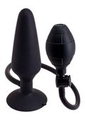 inflatable butt plug l black