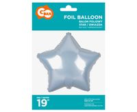 BALON FOLIOWY GWIZDA BIAŁA 19" GODAN