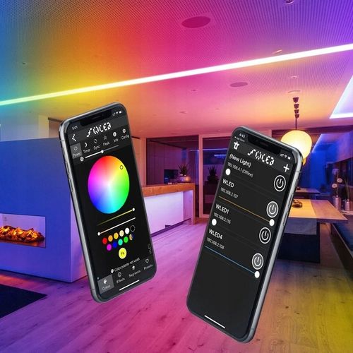 Kontroler LED RGBIC ESP32 5~24V 15A Mikrofon WiFi WLED Home Assistant MQTT na Arena.pl