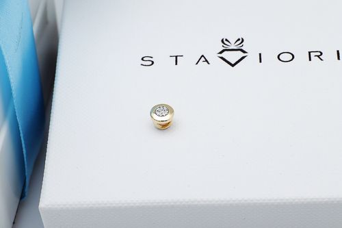 złoty wisiorek z brylantem na dowolny łańcuszek na Arena.pl