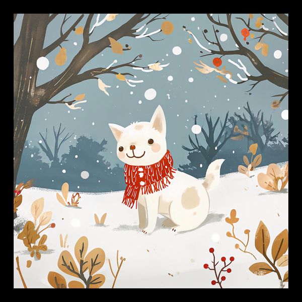 Plakat 30x30cm Śnieżny Kompan zdjęcie 2