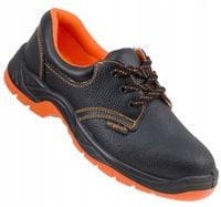 LEKKIE SKÓRZANE półbuty robocze męskie buty BEZ METALOWEGO PODNOSKA URGENT