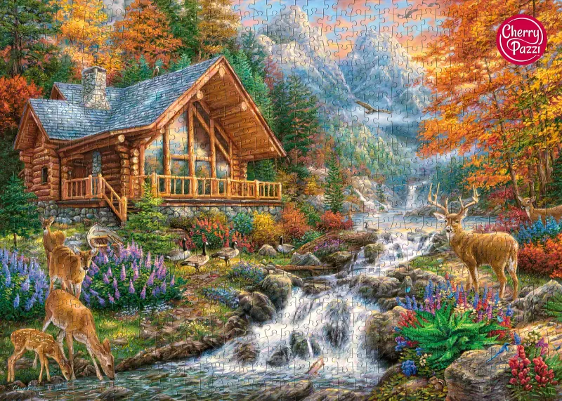 Puzzle 1000 elementów. Alpejski spokój 30400 zdjęcie 7