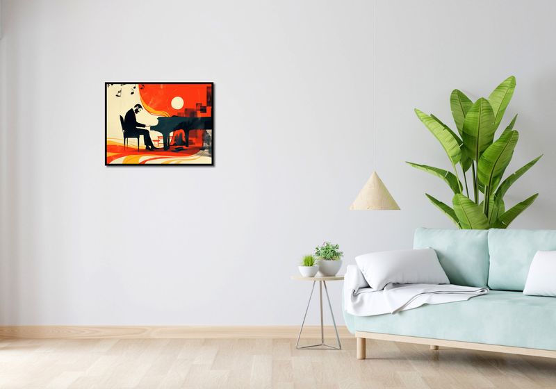 Plakat 65x50cm Pianista zdjęcie 4