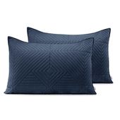 Zestaw 2 pikowanych poszewek SOFT 50X70 fioletowy + grafitowy AmeliaHome