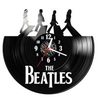 Zegar ścienny z płyty winylowej The Beatles 8.14