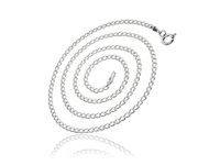 SREBRNY MĘSKI ŁAŃCUSZEK PANCERKA 1.3MM PANCER 55CM