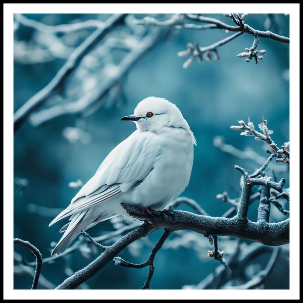 Plakat 80x80cm Perłowy Ptak zdjęcie 3