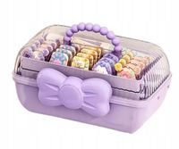 ORGANIZER NA AKCESORIA GUMKI SPINKI DO WŁOSÓW DLA DZIECI WIELOPOZIOMOWY